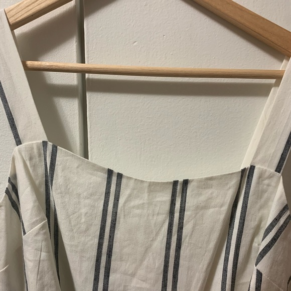 Gap linen striped jumpsuit size 2 - Picture 7 of 8